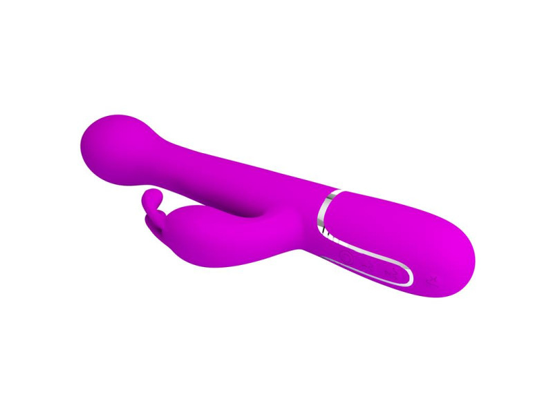 Vibrador con Thrusting y Bolas Rotatorias Dejon Rosa