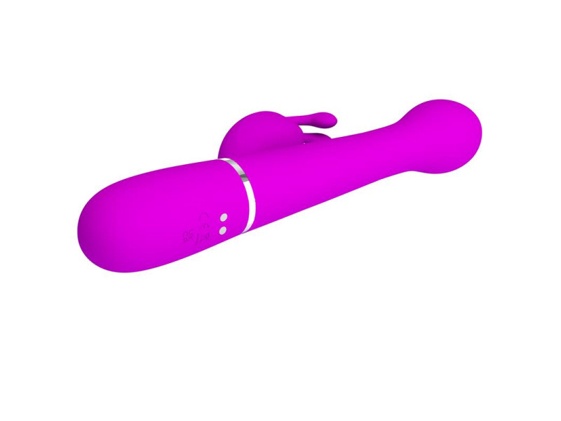 Vibrador con Thrusting y Bolas Rotatorias Dejon Rosa