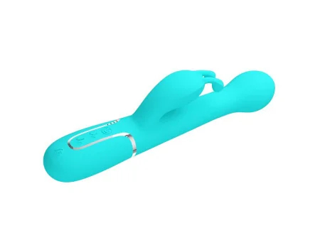 Vibrador con Thrusting y Bolas Rotatorias Dejon Azul