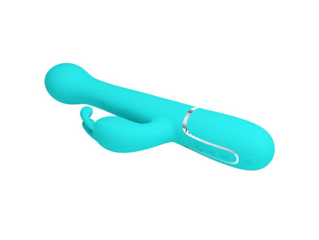 Vibrador con Thrusting y Bolas Rotatorias Dejon Azul
