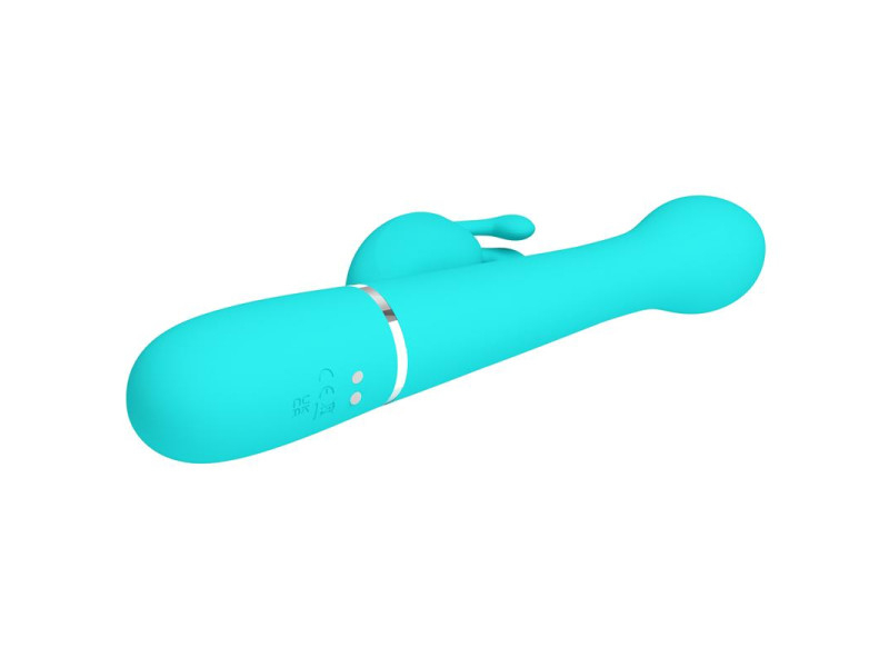 Vibrador con Thrusting y Bolas Rotatorias Dejon Azul