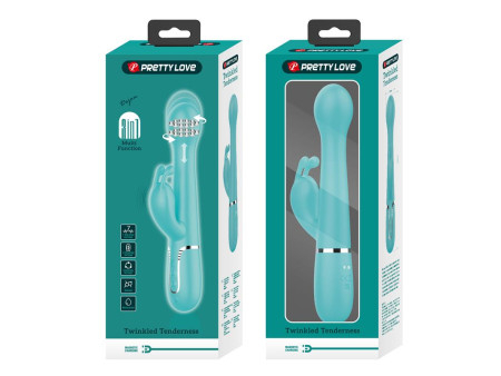 Vibrador con Thrusting y Bolas Rotatorias Dejon Azul
