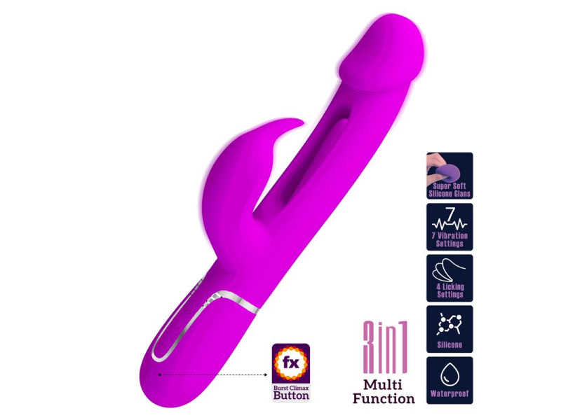Vibrador con Lengua Kampas Rosa