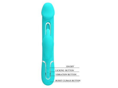 Vibrador con Lengua Kampas Verde Vibrador con Lengua Kampas Verde