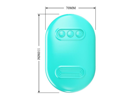 Surprise Box Huevo Vibrador y Pinzas para Pezones con Electro Estimulacion Azul