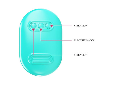 Surprise Box Huevo Vibrador y Pinzas para Pezones con Electro Estimulacion Azul