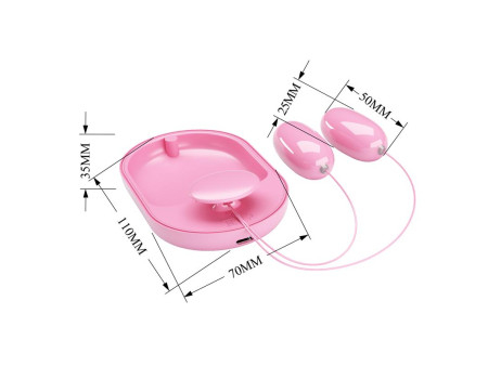 Fun Box Balas Vibradoras con Control Remoto Rosa