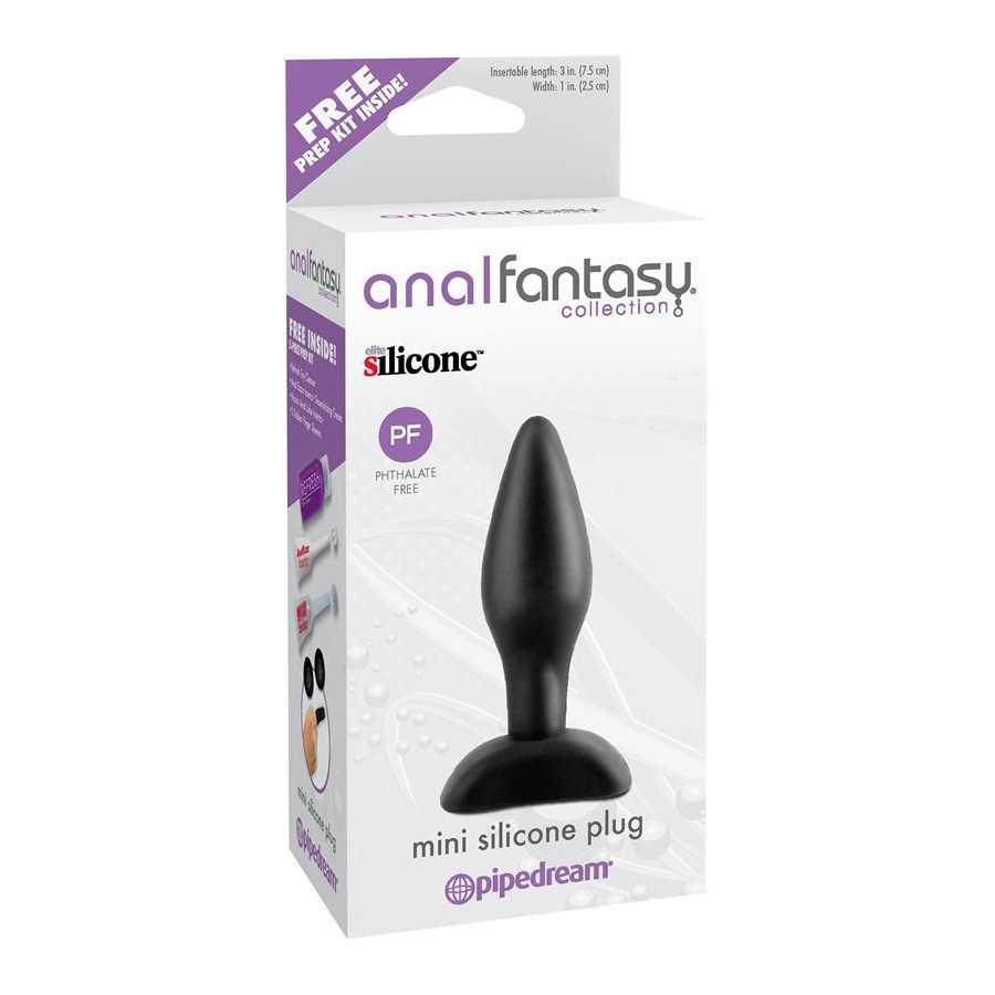 Plug Anal Mini Silicona Color Negro