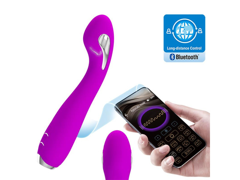 Hector Vibrador con Electroshock y App Rosa