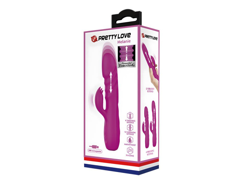 Melanie Vibrador con Thrusting y Rotacion