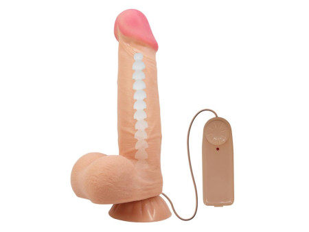 Dildo Realista Doble Densidad Piel Deslizante Retractil