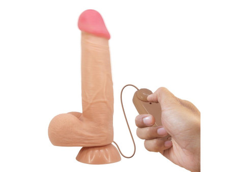 Dildo Realista Doble Densidad Piel Deslizante Retractil