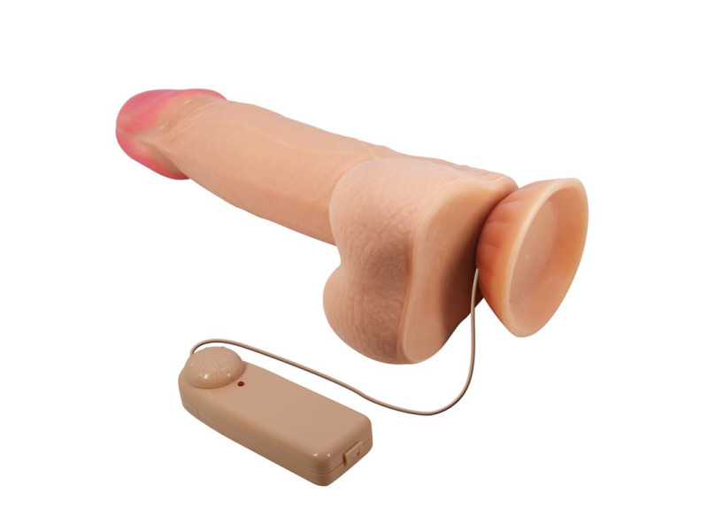 Dildo Realista Doble Densidad Piel Deslizante Retractil