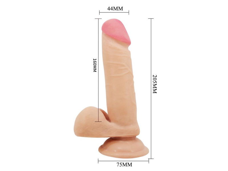 Dildo con Piel Deslizante Retractil 205 cm
