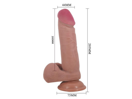 Dildo con Piel Deslizante Retractil 205 cm Dildo con Piel Deslizante Retractil 205 cm