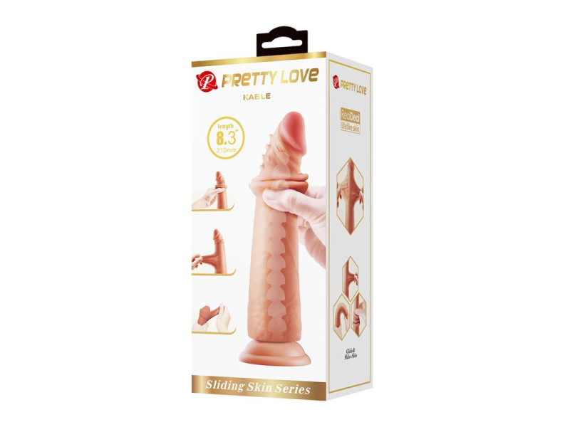 Kable Dildo Piel Deslizante Retractil 83