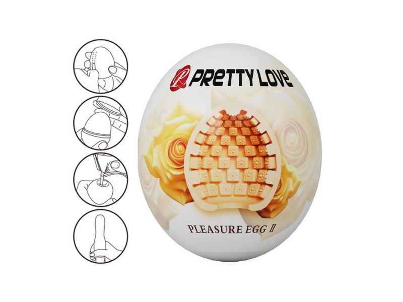Huevo Masturbador Pleasure Egg II Naranja
