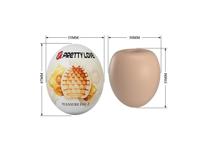 Huevo Masturbador Pleasure Egg II Naranja