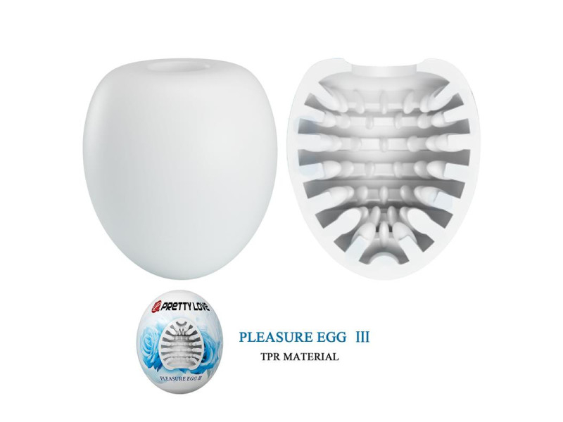 Huevo Masturbador Pleasure Egg III Blanco