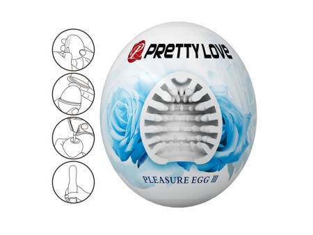 Huevo Masturbador Pleasure Egg III Blanco