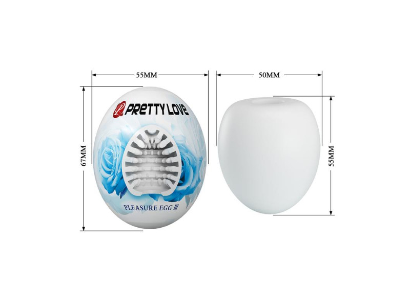 Huevo Masturbador Pleasure Egg III Blanco