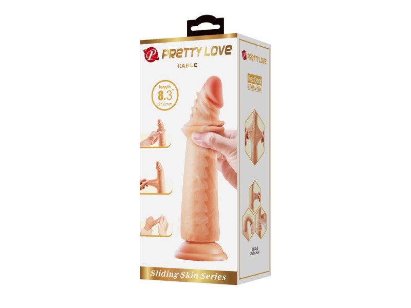 Kable Dildo con Piel Deslizante Retractil 83