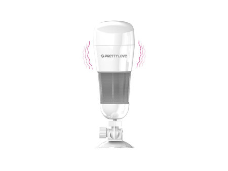 Masturbador con Vibracion Hedy Blanco Vagina