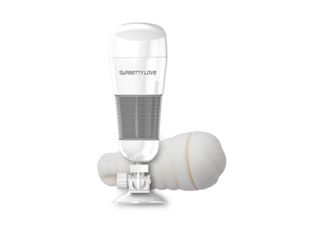 Masturbador con Vibracion Hedy Blanco Vagina