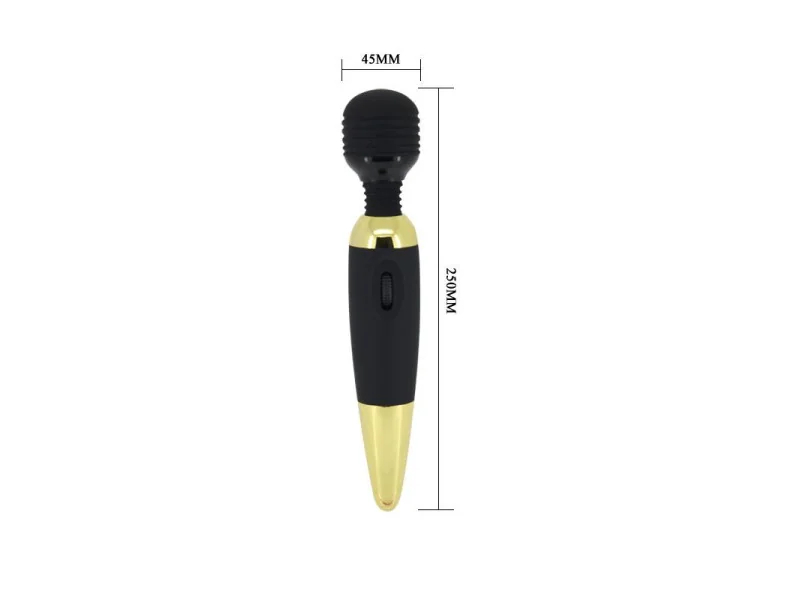 Pretty Love Masajeador Power Wand Negro y Dorado