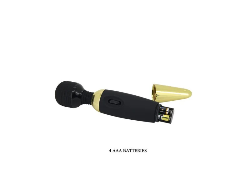 Pretty Love Masajeador Power Wand Negro y Dorado