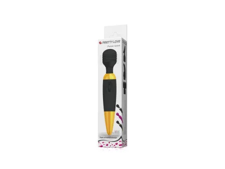 Pretty Love Masajeador Power Wand Negro y Dorado Pretty Love Masajeador Power Wand Negro y Dorado