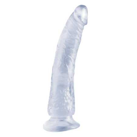 Dildo Slim 1778 cm con Ventosa Transparente