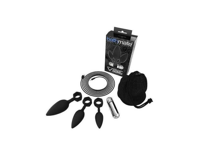 Set de 4 Plugs Entrenamiento Anal con Vibracion