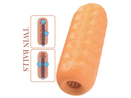 Masturbador Manual HoneyComb con 2 Bolas Internas