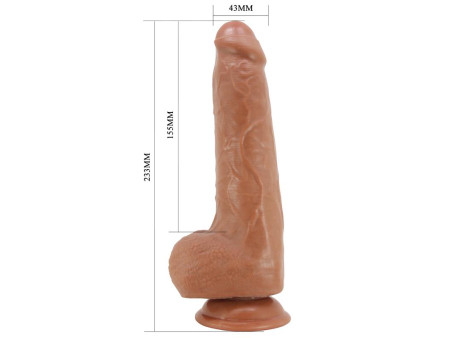 Dildo con Piel Deslizante Retractil 233 cm