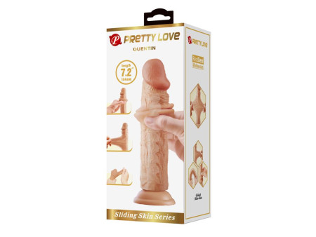 Dildo con Piel Deslizante Retractil 184 cm Dildo con Piel Deslizante Retractil 184 cm