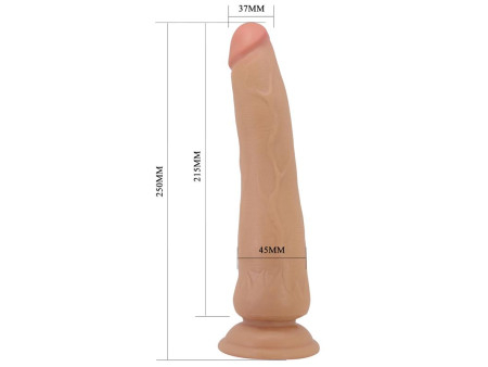 Dildo Realista con Piel Deslizante Retractil 25 cm