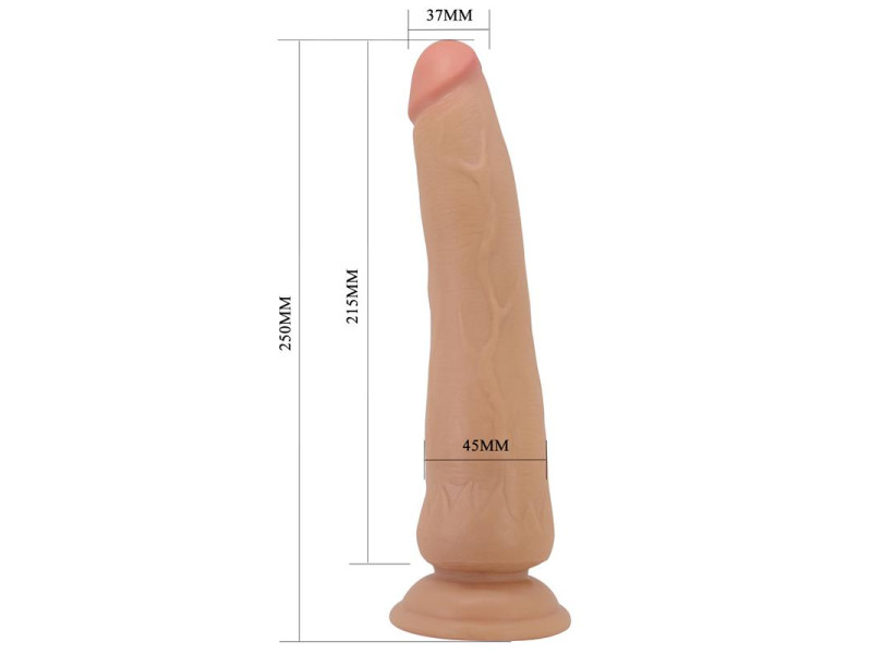 Dildo Realista con Piel Deslizante Retractil 25 cm