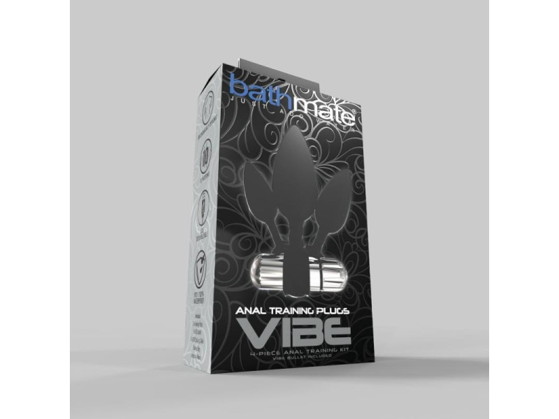 Set de 4 Plugs Entrenamiento Anal con Vibracion