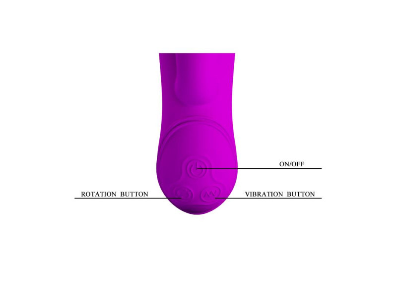 Vibrador Rotador Mystic Color Purpura