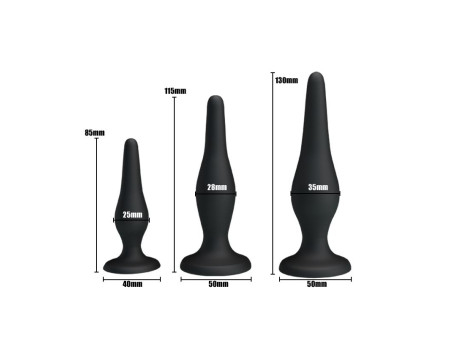 Butt Plug Set of 3 Clave 35
