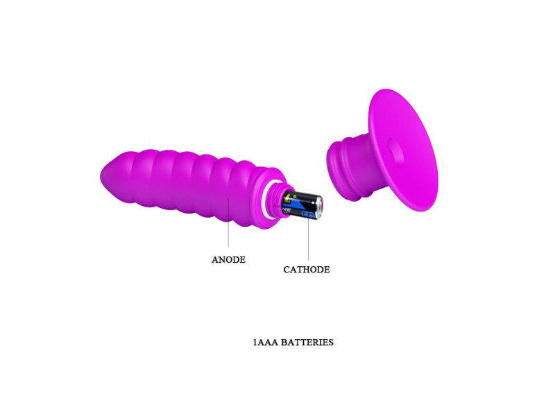 Vibrador Twist Plug Anal Purpura