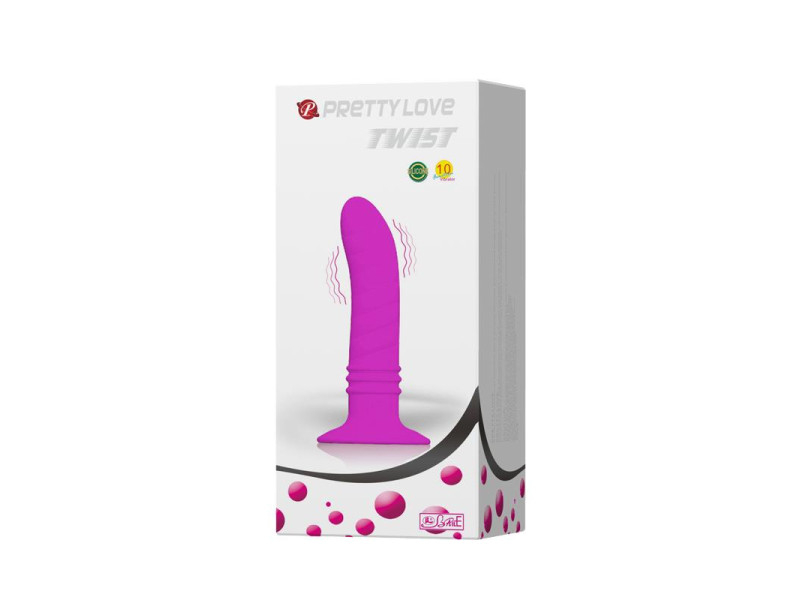Vibrador Twist Plug Anal Purpura