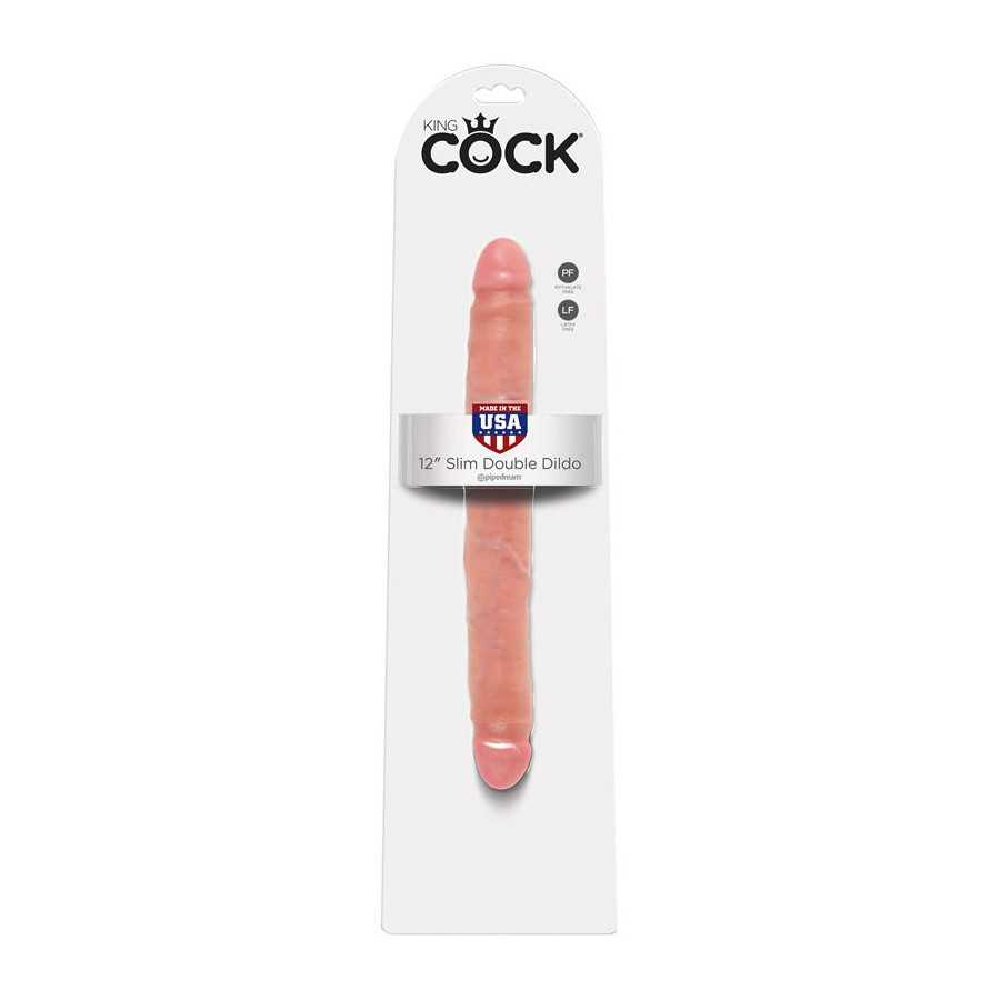 King Cock Pene Doble de 12 Color Natural