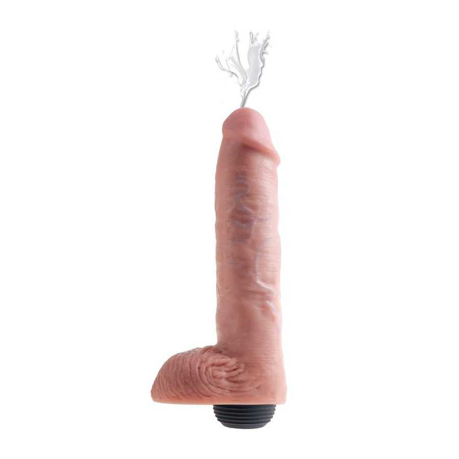 Pene Eyaculador con Testiculos 11 Color Natural