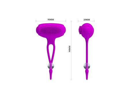 Pretty Love Pinzas para Pezones Bancroft Color Purpura