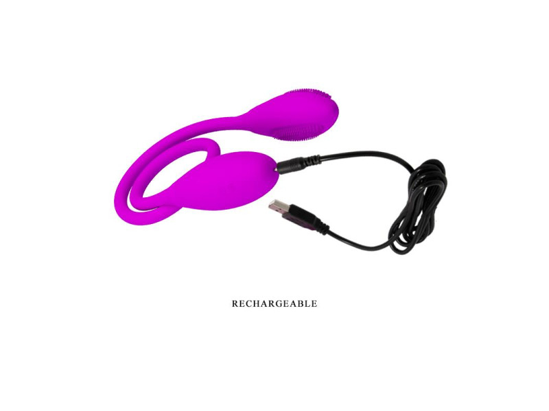 Pretty Love Huevos Vibradores Snaky Vibe Color Purpura