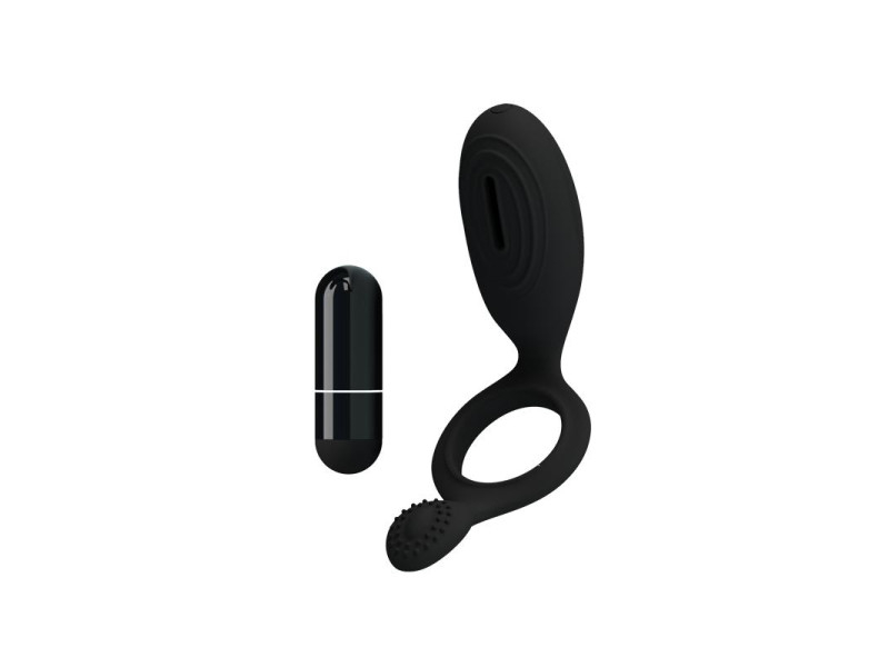 Pretty Love Anillo Vibrador Ethel Color Negro