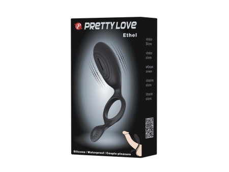 Pretty Love Anillo Vibrador Ethel Color Negro