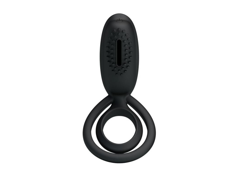 Pretty Love Anillo Vibrador Esther Color Negro